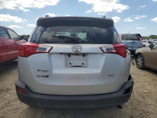 JTMWFREV8DD012302 - 2013 TOYOTA RAV4 XLE SILVER photo 6