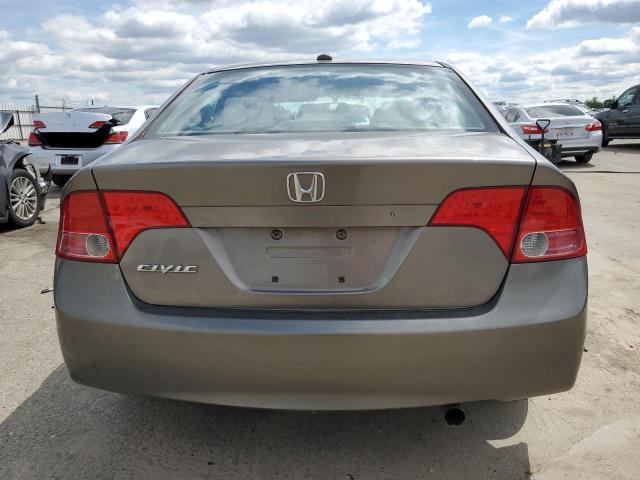 1HGFA16847L009837 - 2007 HONDA CIVIC EX GRAY photo 6