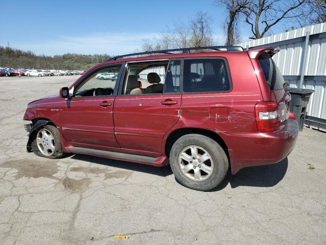 JTEEP21A650121784 - 2005 TOYOTA HIGHLANDER LIMITED MAROON photo 2