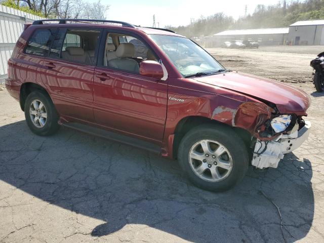 JTEEP21A650121784 - 2005 TOYOTA HIGHLANDER LIMITED MAROON photo 4