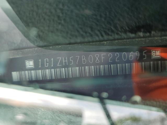 1G1ZH57B08F220695 - 2008 CHEVROLET MALIBU 1LT BLACK photo 12