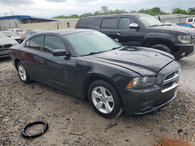 2B3CL3CG6BH525739 - 2011 DODGE CHARGER BLACK photo 4