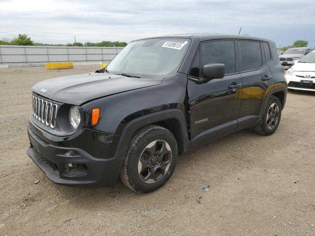 ZACCJAAT5GPD44193 - 2016 JEEP RENEGADE SPORT BLACK photo 1