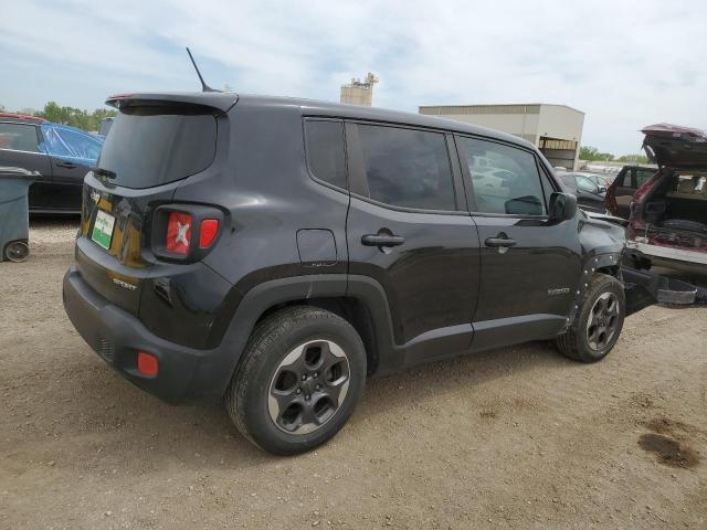 ZACCJAAT5GPD44193 - 2016 JEEP RENEGADE SPORT BLACK photo 3