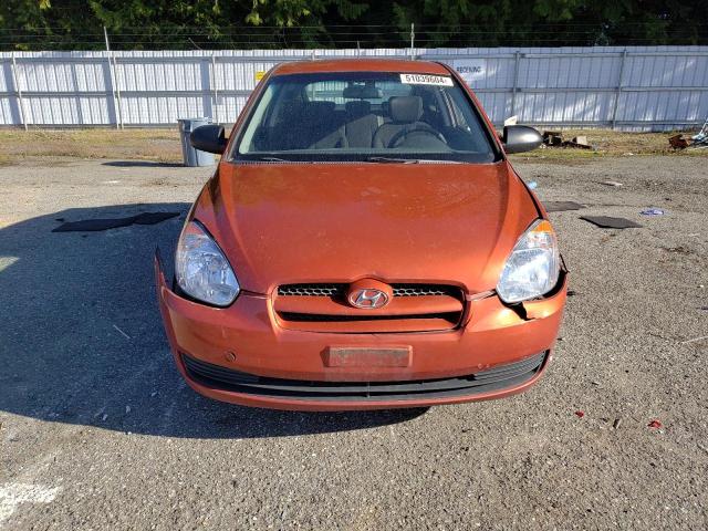 KMHCM36C89U111935 - 2009 HYUNDAI ACCENT GS ORANGE photo 5