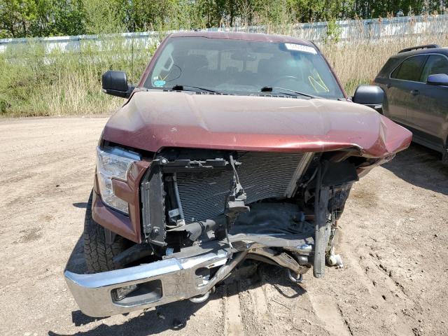 1FTEW1EP8HFC58923 - 2017 FORD F150 SUPERCREW BURGUNDY photo 5