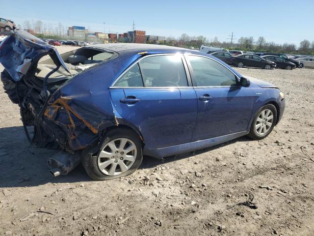 4T1BB46K28U054225 - 2008 TOYOTA CAMRY HYBRID BLUE photo 3