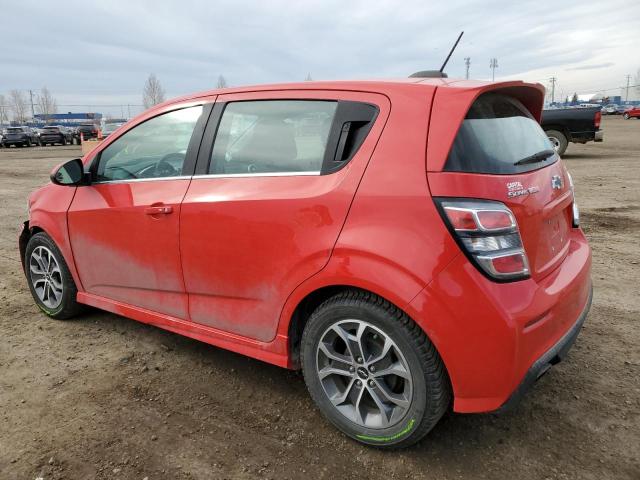 1G1JD6SB3J4113728 - 2018 CHEVROLET SONIC LT RED photo 2