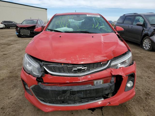 1G1JD6SB3J4113728 - 2018 CHEVROLET SONIC LT RED photo 5