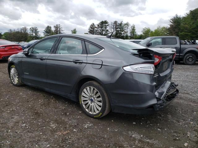 3FA6P0LU2FR157774 - 2015 FORD FUSION SE HYBRID GRAY photo 2