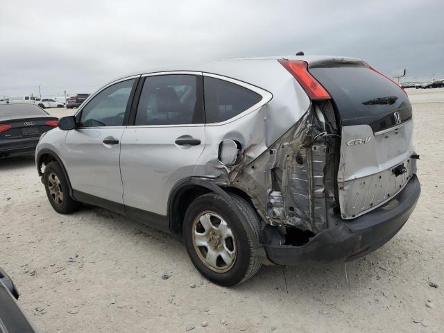 5J6RM3H33DL033472 - 2013 HONDA CR-V LX SILVER photo 2