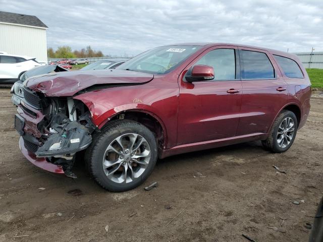 1C4RDJDG4KC536363 - 2019 DODGE DURANGO GT BURGUNDY photo 1