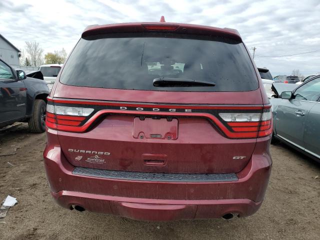 1C4RDJDG4KC536363 - 2019 DODGE DURANGO GT BURGUNDY photo 6