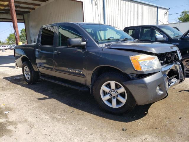 1N6BA0ED7CN327372 - 2012 NISSAN TITAN S GRAY photo 4