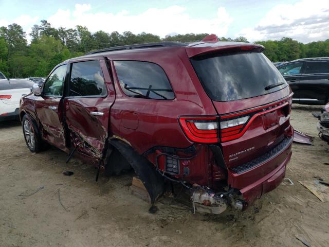 1C4SDJET1HC898625 - 2017 DODGE DURANGO CITADEL BURGUNDY photo 2