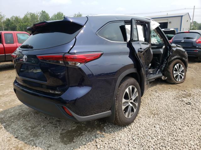 5TDGZRBH1LS046210 - 2020 TOYOTA HIGHLANDER XLE ლურჯი ფოტო 4