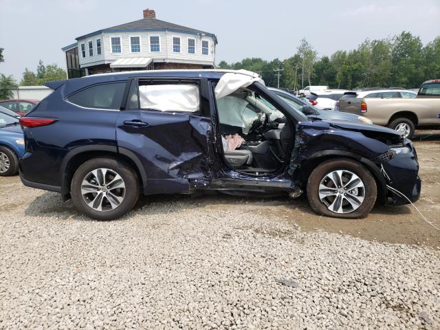 5TDGZRBH1LS046210 - 2020 TOYOTA HIGHLANDER XLE ლურჯი ფოტო 9