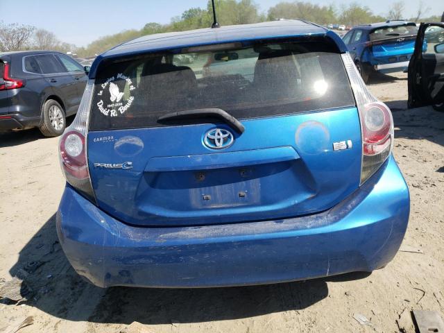 JTDKDTB31D1527972 - 2013 TOYOTA PRIUS C BLUE photo 6