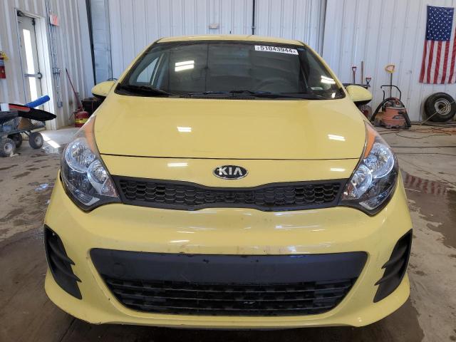 KNADM5A33G6583146 - 2016 KIA RIO LX YELLOW photo 5