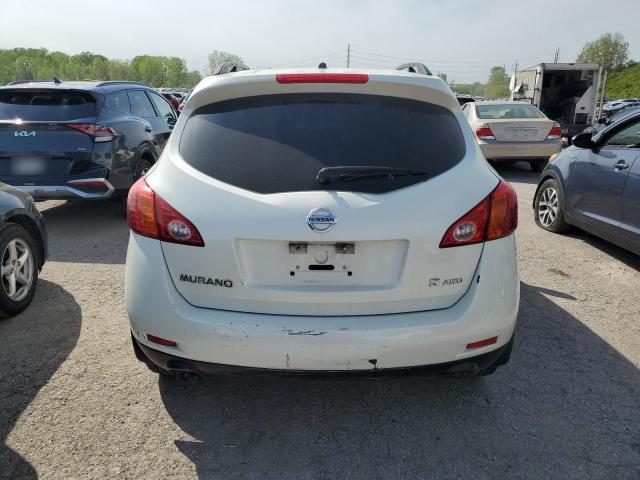 JN8AZ18W89W155094 - 2009 NISSAN MURANO S WHITE photo 6