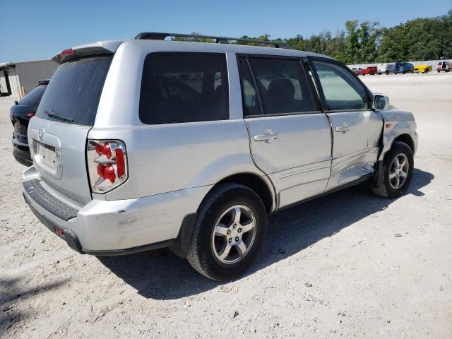 5FNYF28607B003904 - 2007 HONDA PILOT EXL SILVER photo 3