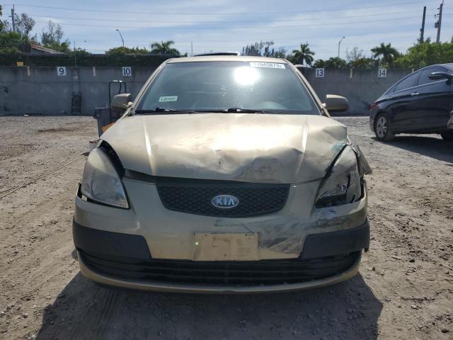 KNADE123786364907 - 2008 KIA RIO BASE GOLD photo 5