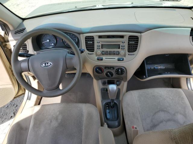 KNADE123786364907 - 2008 KIA RIO BASE GOLD photo 8