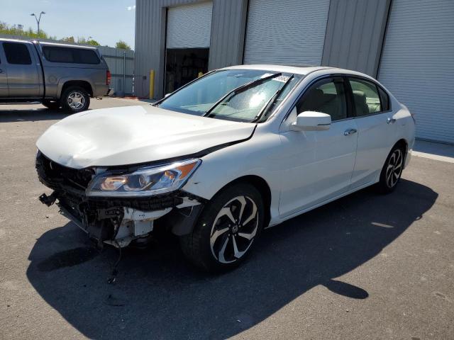 1HGCR3F88HA023292 - 2017 HONDA ACCORD EXL WHITE photo 1