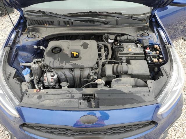 3KPF24AD1ME413121 - 2021 KIA FORTE FE BLUE photo 11