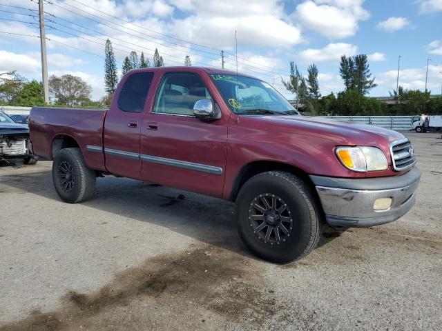 5TBRN34181S145078 - 2001 TOYOTA TUNDRA ACCESS CAB SR5 BURGUNDY photo 4