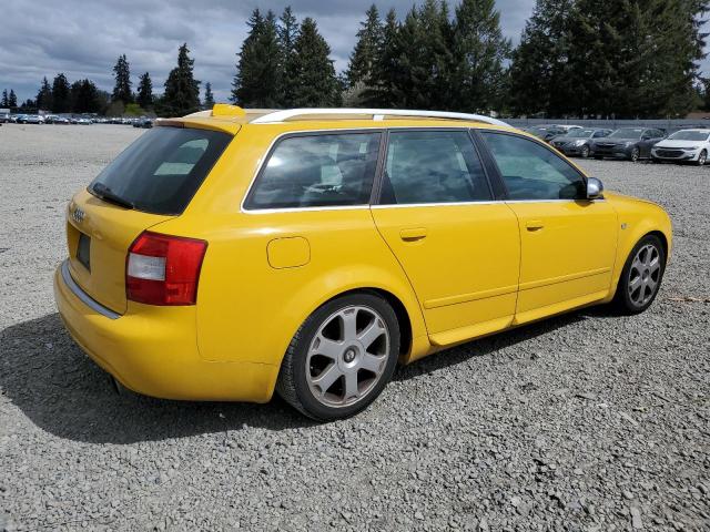 WAUXL68E24A266822 - 2004 AUDI S4 AVANT QUATTRO YELLOW photo 3