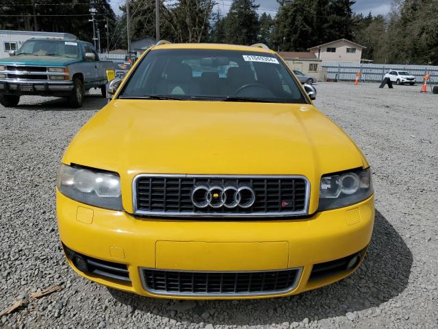 WAUXL68E24A266822 - 2004 AUDI S4 AVANT QUATTRO YELLOW photo 5