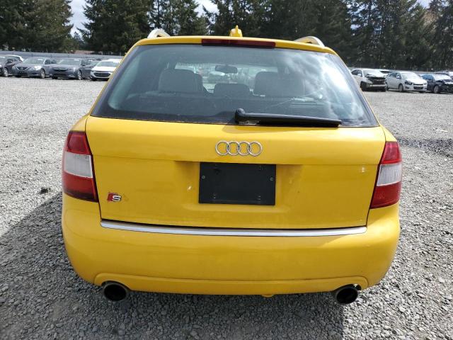 WAUXL68E24A266822 - 2004 AUDI S4 AVANT QUATTRO YELLOW photo 6