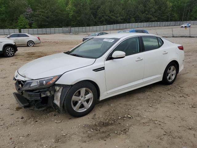 KNAGM4A70F5623438 - 2015 KIA OPTIMA LX WHITE photo 1