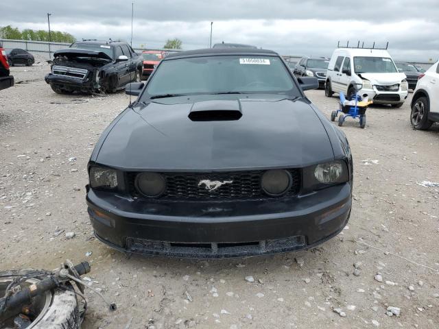 1ZVFT85H975235490 - 2007 FORD MUSTANG GT BLACK photo 5