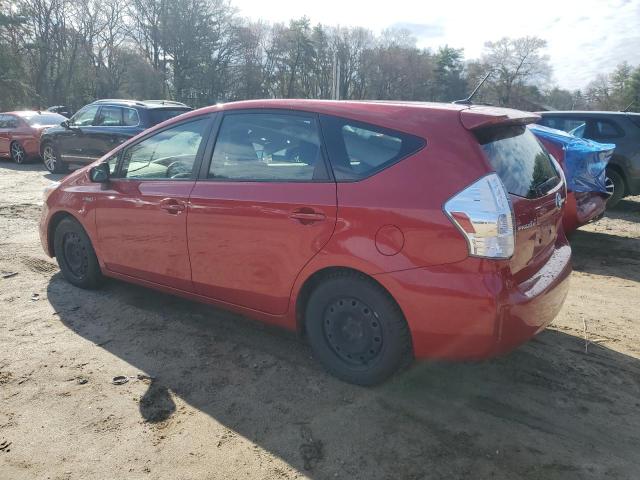 JTDZN3EU4E3298774 - 2014 TOYOTA PRIUS V RED photo 2