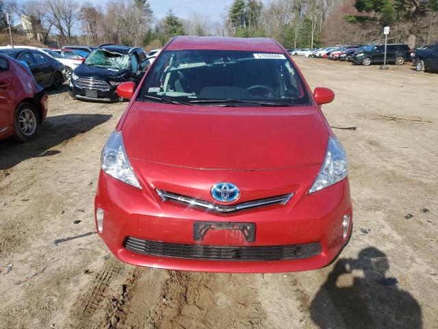 JTDZN3EU4E3298774 - 2014 TOYOTA PRIUS V RED photo 5