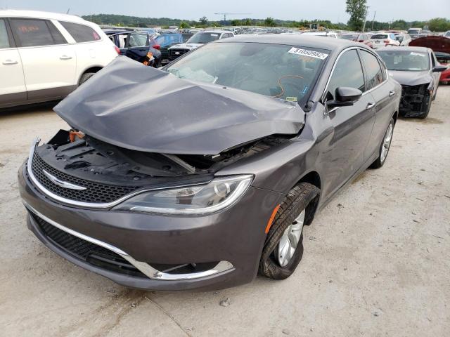 1C3CCCCG4FN519647 - 2015 CHRYSLER 200 C GRAY photo 2