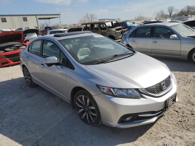 19XFB2F92FE067883 - 2015 HONDA CIVIC EXL SILVER photo 4