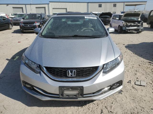 19XFB2F92FE067883 - 2015 HONDA CIVIC EXL SILVER photo 5