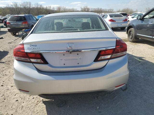 19XFB2F92FE067883 - 2015 HONDA CIVIC EXL SILVER photo 6