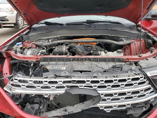 1FMSK8FH2LGB74190 - 2020 FORD EXPLORER LIMITED RED photo 12