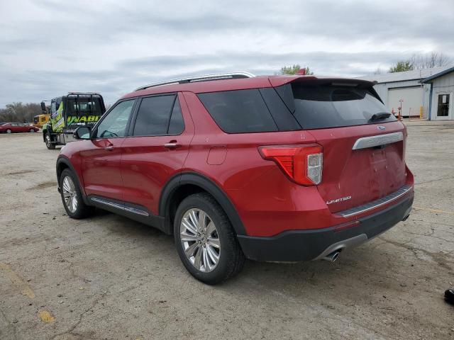 1FMSK8FH2LGB74190 - 2020 FORD EXPLORER LIMITED RED photo 2