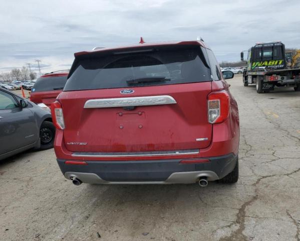 1FMSK8FH2LGB74190 - 2020 FORD EXPLORER LIMITED RED photo 6