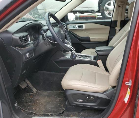 1FMSK8FH2LGB74190 - 2020 FORD EXPLORER LIMITED RED photo 7