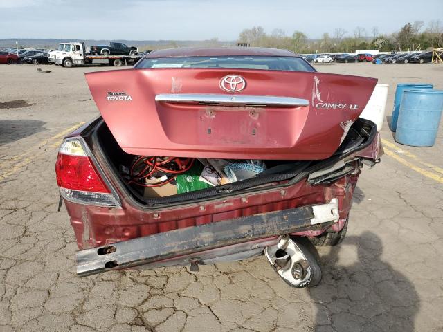 4T1BE30K45U025623 - 2005 TOYOTA CAMRY LE RED photo 6