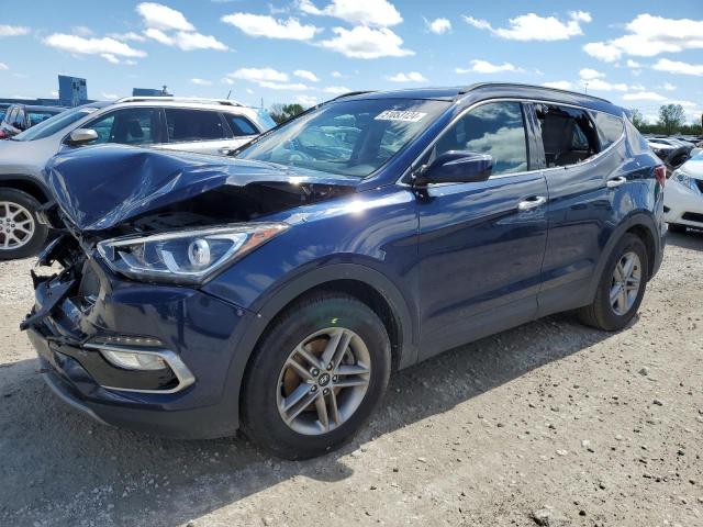 5XYZUDLB9JG523237 - 2018 HYUNDAI SANTA FE S BLUE photo 1