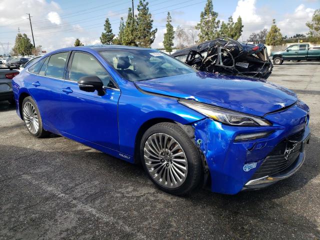 JTDAAAAA0MA001924 - 2021 TOYOTA MIRAI XLE BLUE photo 4