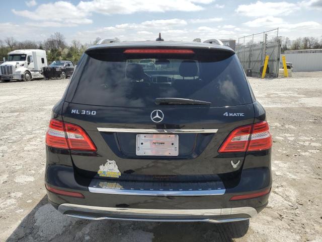 4JGDA5HBXEA342358 - 2014 MERCEDES-BENZ ML 350 4MATIC BLACK photo 6