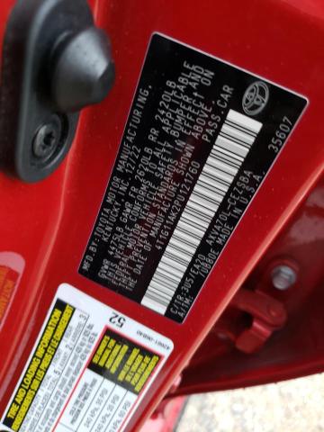 4T1G11AK2PU121760 - 2023 TOYOTA CAMRY SE NIGHT SHADE RED photo 12